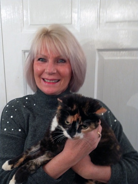 Alison holding Topsey